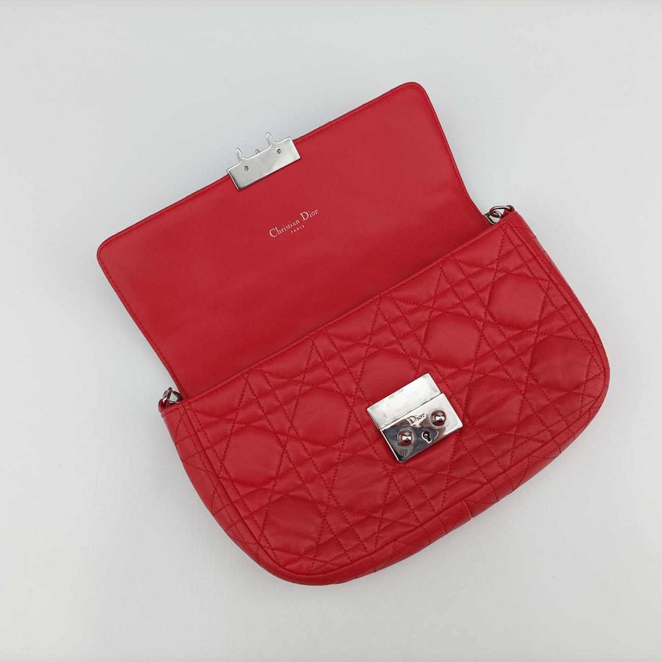 Miss Dior CANNAGE New LockRedlambskin12-MA-0184ミス ディオール カナージュ ニューロックレッドラムスキン12-MA-0184