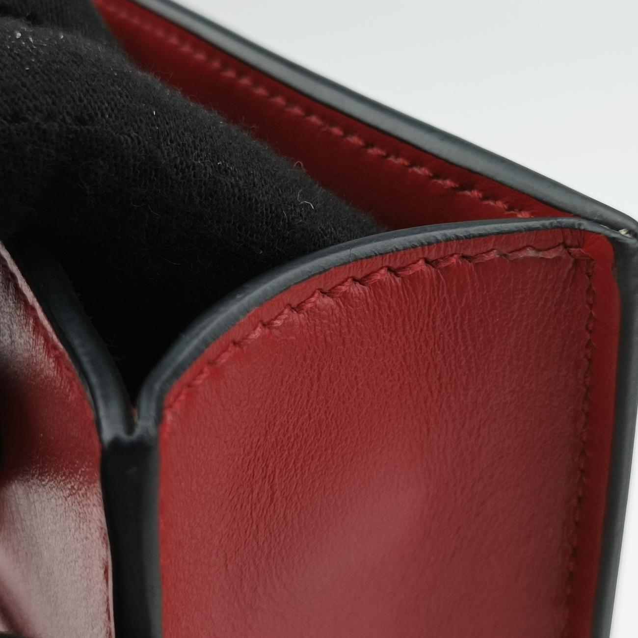 Triangle logo embossedRedLeather272 3三角エンボスロゴレッドレザー272 3