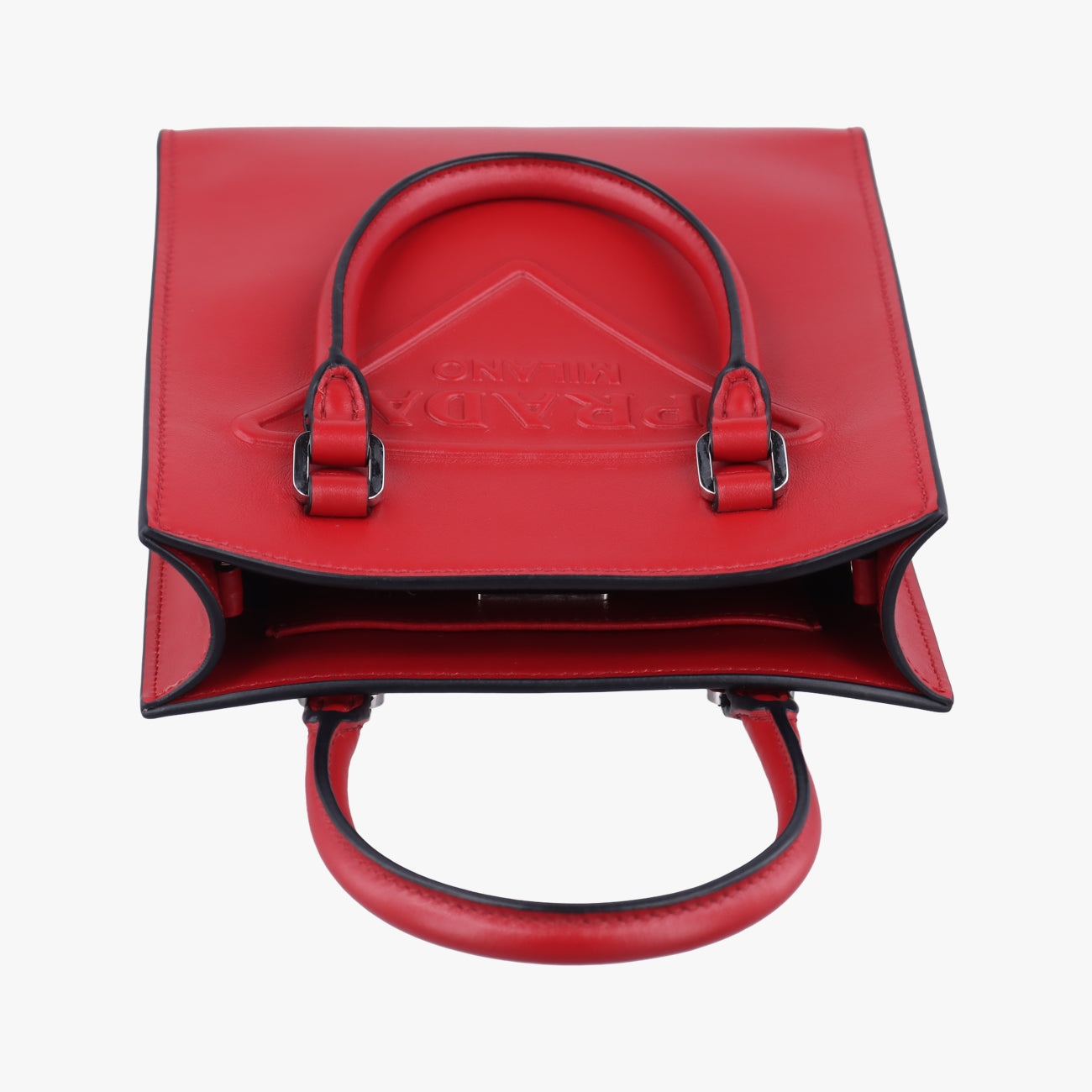 Triangle logo embossedRedLeather272 3三角エンボスロゴレッドレザー272 3