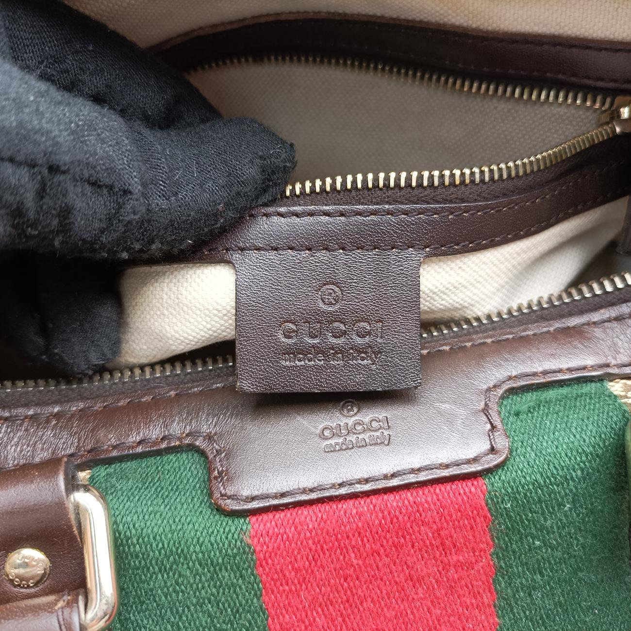 Sherry LineBrown x green x redcanvas x leather247205G7964153シェリーラインブラウン×グリーン×レッドキャンバス×レザー247205G7964153