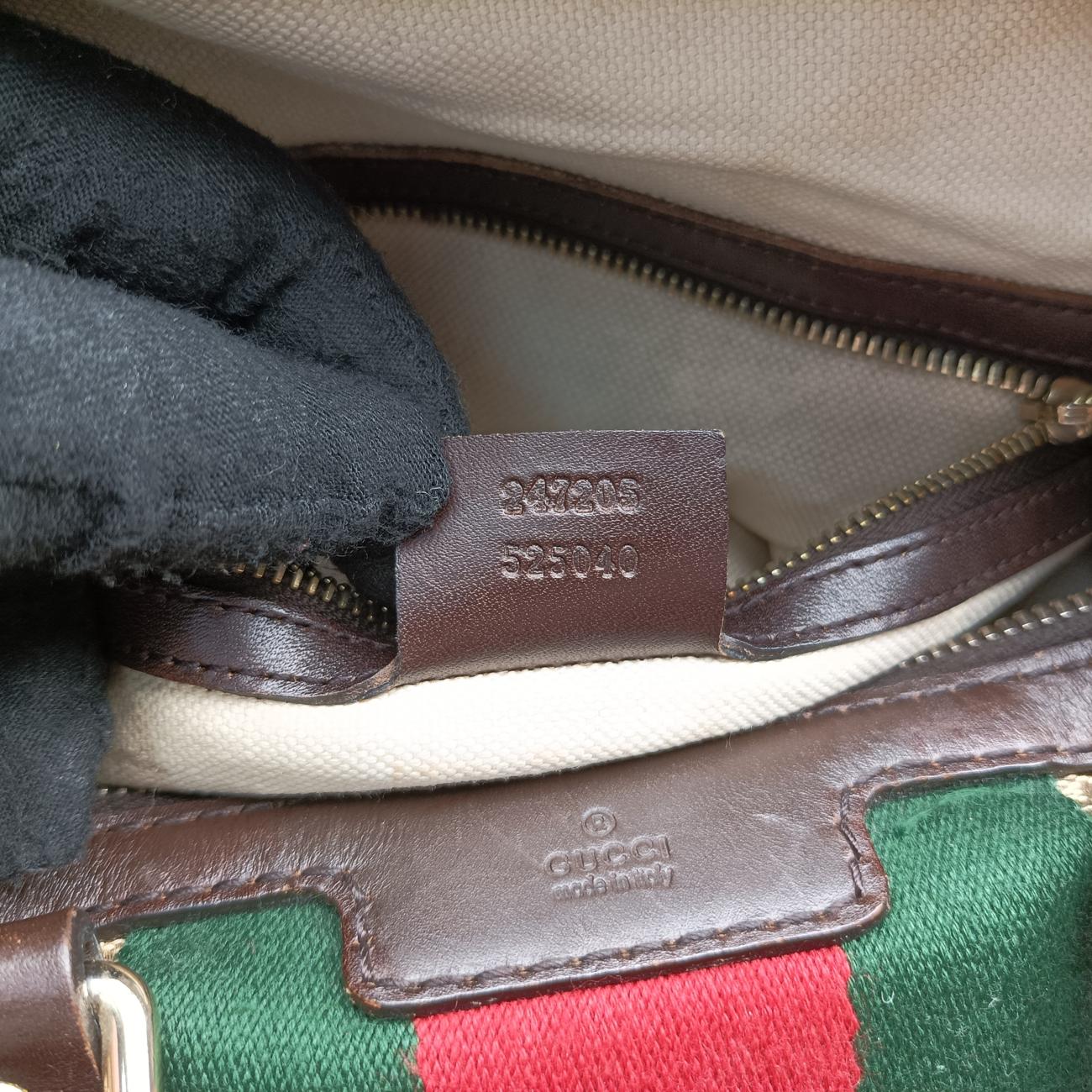 Sherry LineBrown x green x redcanvas x leather247205G7964153シェリーラインブラウン×グリーン×レッドキャンバス×レザー247205G7964153