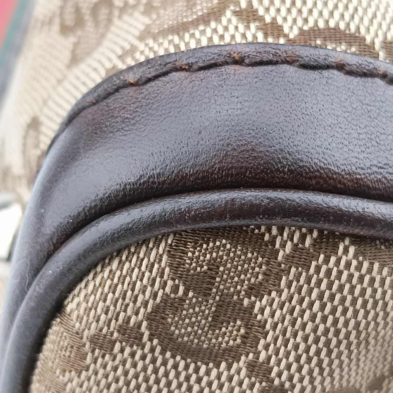 Sherry LineBrown x green x redcanvas x leather247205G7964153シェリーラインブラウン×グリーン×レッドキャンバス×レザー247205G7964153