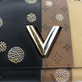 Portefeuille TwistBlack x Brown x GoldMonogram ReverseM54600FL0117ポルトフォイユ ツイストブラックxブラウン×ゴールドモノグラム リバースM54600FL0117