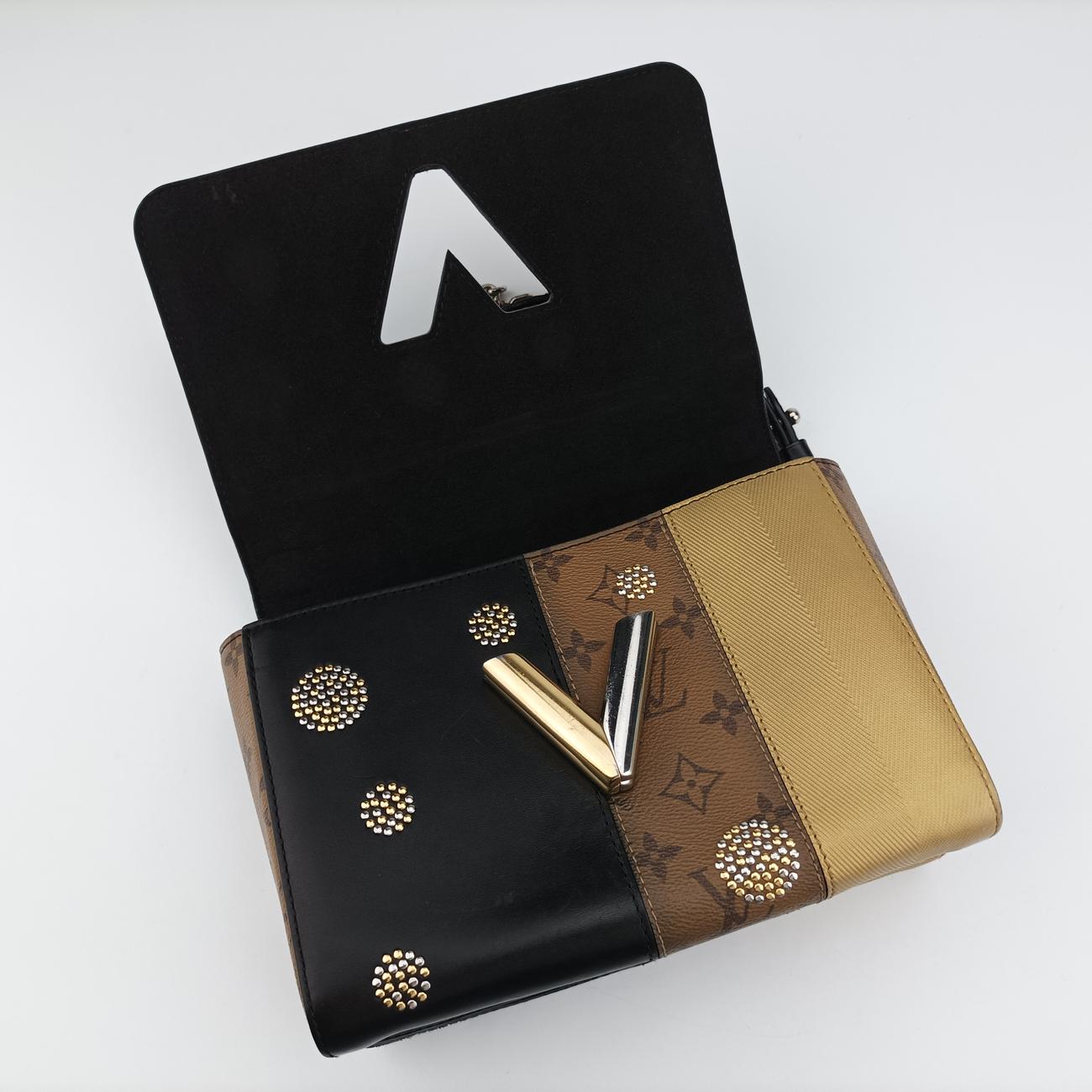 Portefeuille TwistBlack x Brown x GoldMonogram ReverseM54600FL0117ポルトフォイユ ツイストブラックxブラウン×ゴールドモノグラム リバースM54600FL0117
