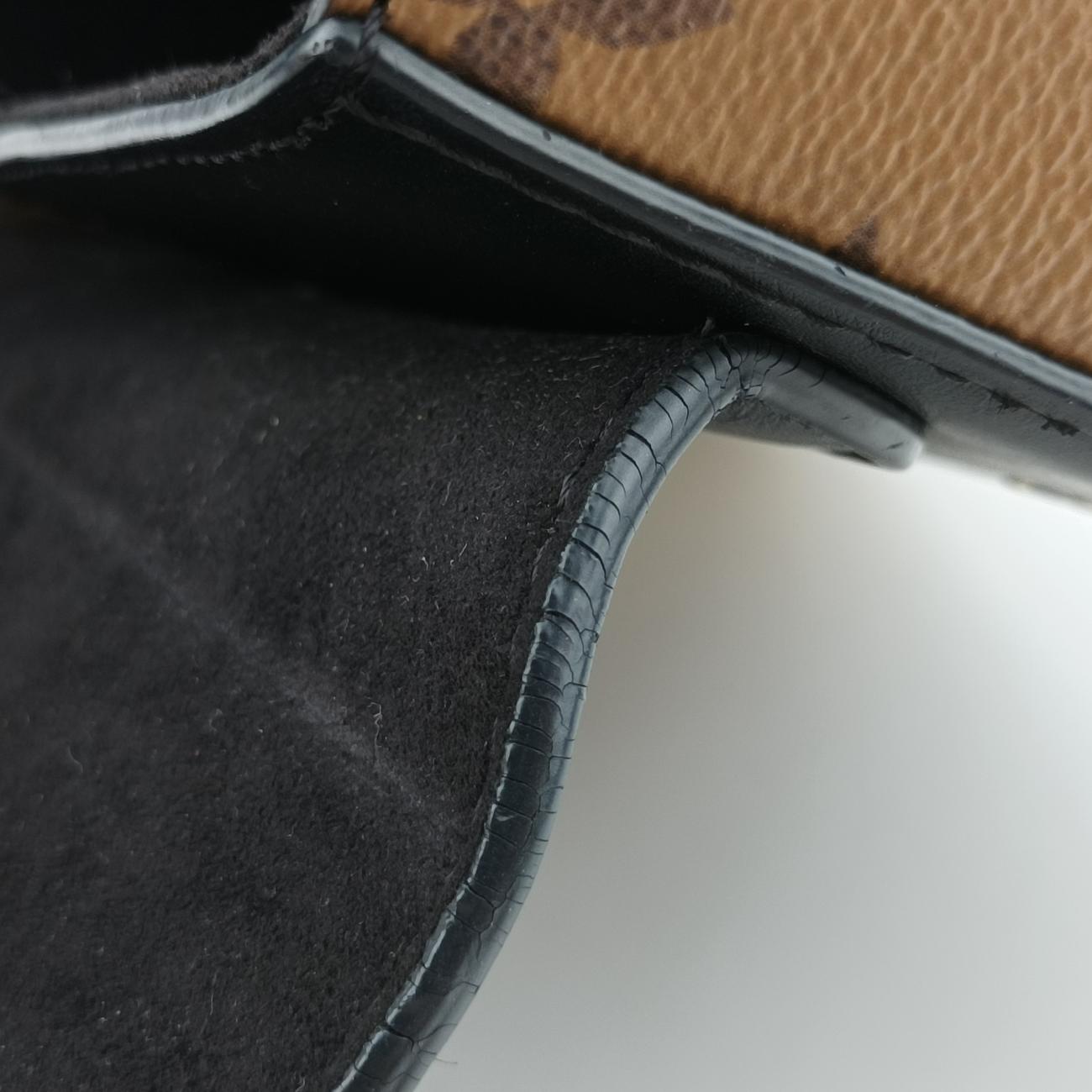 Portefeuille TwistBlack x Brown x GoldMonogram ReverseM54600FL0117ポルトフォイユ ツイストブラックxブラウン×ゴールドモノグラム リバースM54600FL0117