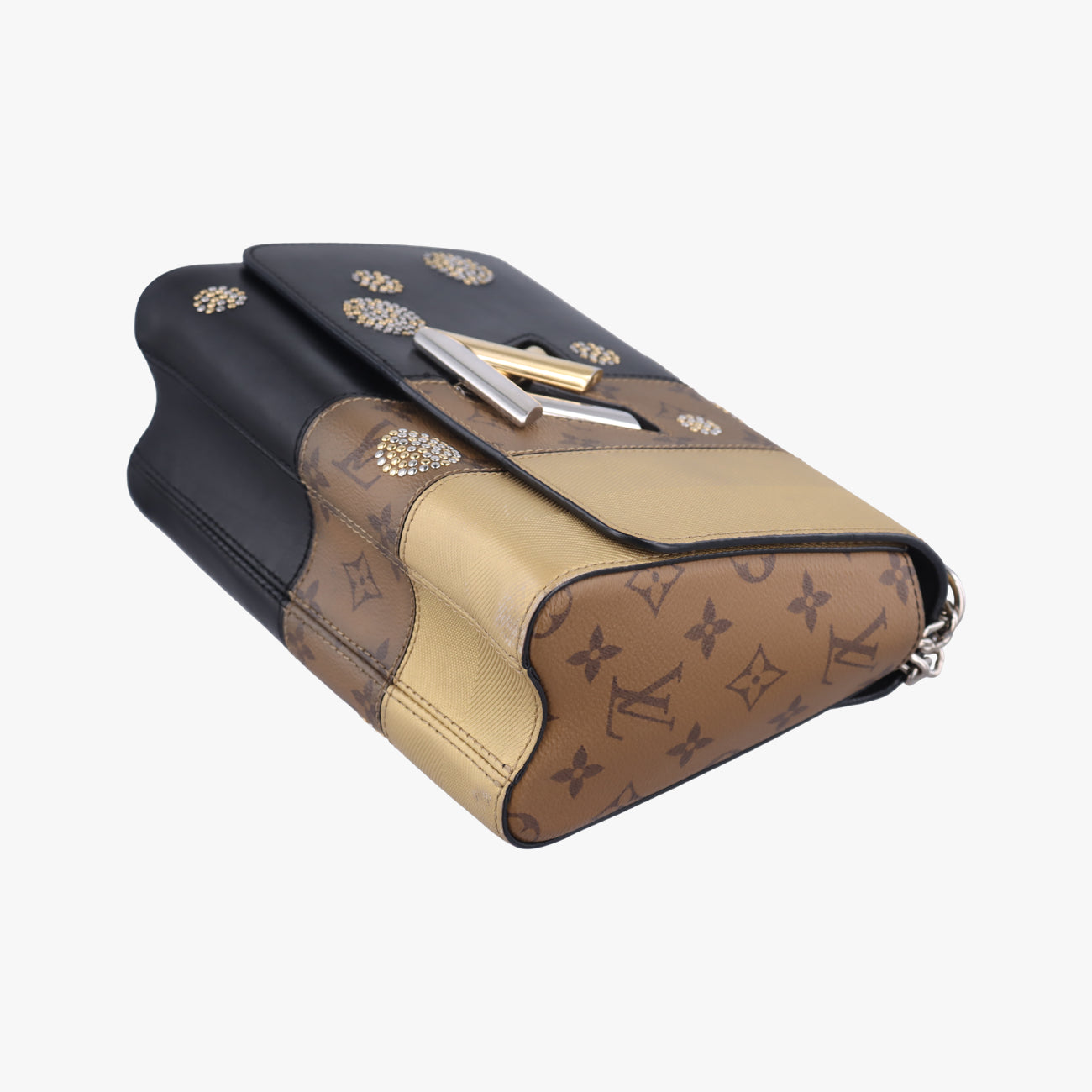 Portefeuille TwistBlack x Brown x GoldMonogram ReverseM54600FL0117ポルトフォイユ ツイストブラックxブラウン×ゴールドモノグラム リバースM54600FL0117