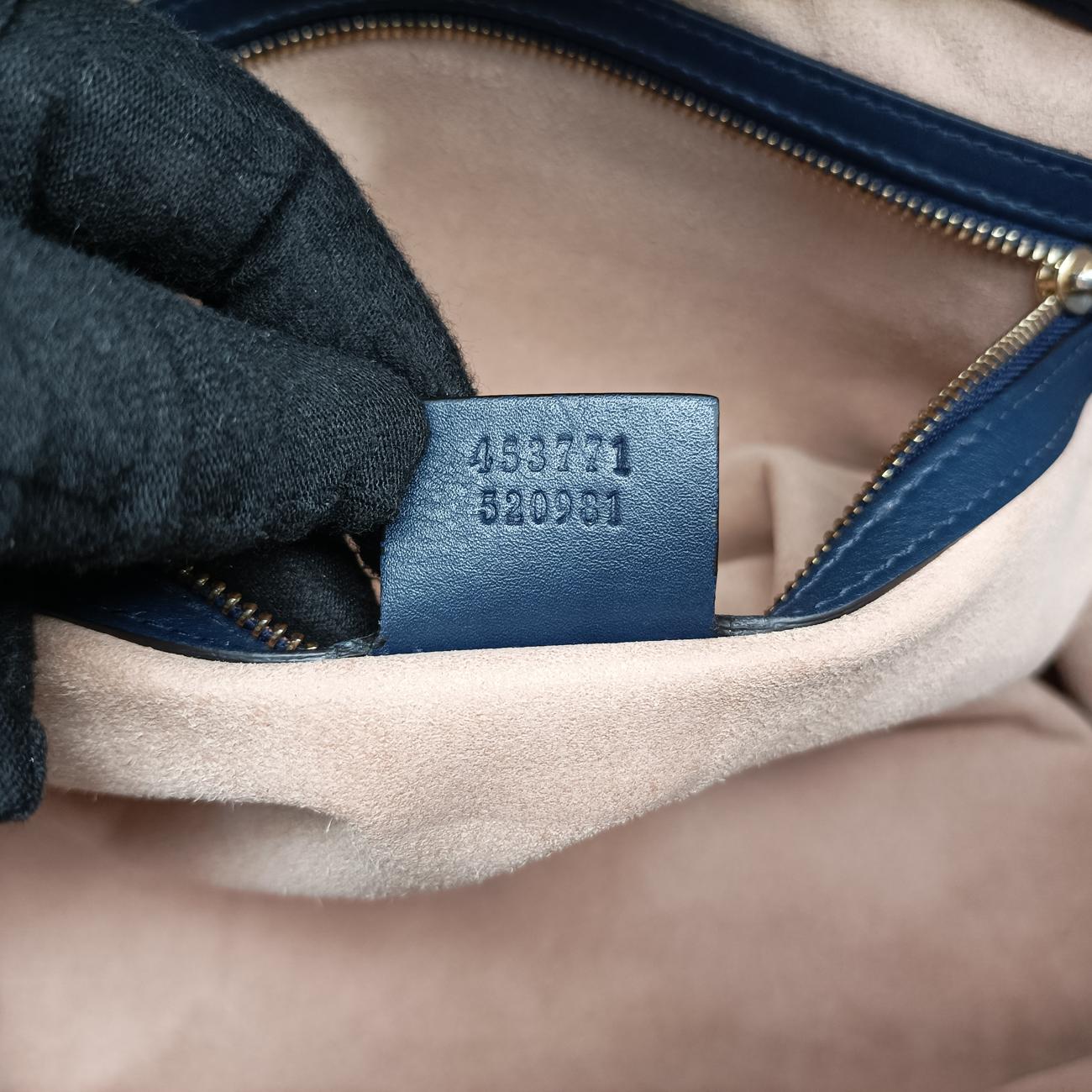 GuccissimaBlueLeather453771Lot number unknownグッチシマブルーレザー453771製番不明