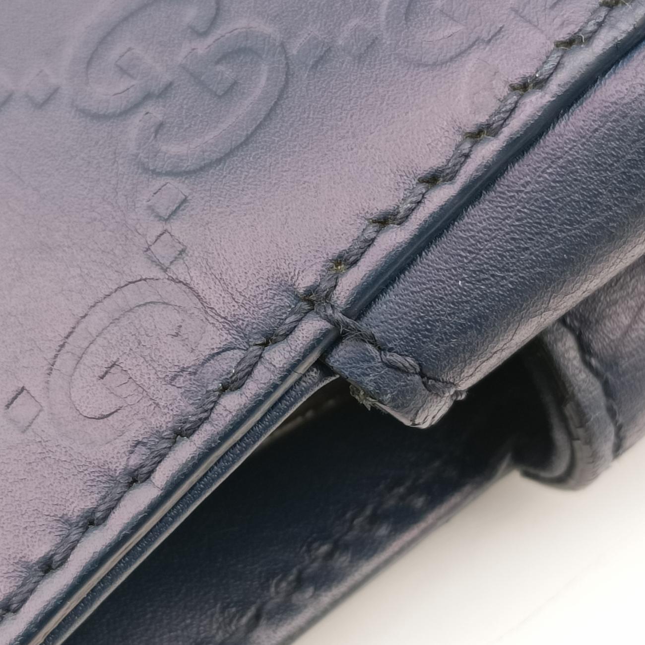 GuccissimaBlueLeather453771Lot number unknownグッチシマブルーレザー453771製番不明