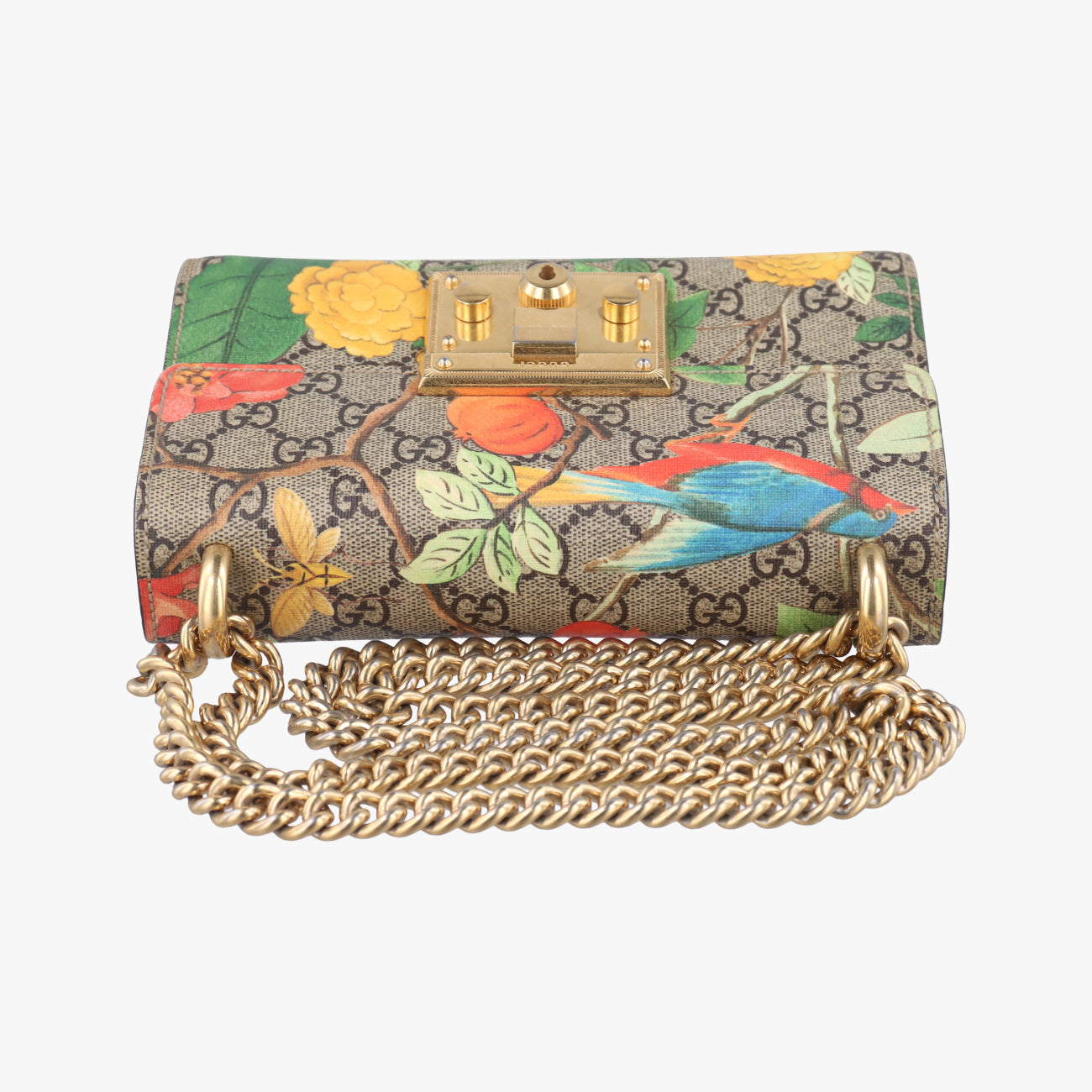 Padlockbeige×MulticolourPVC coated canvas409487H021091011パドロックベージュ×マルチカラーPVCコーティングキャンバス409487H021091011