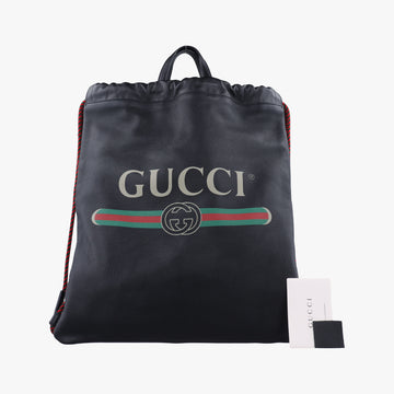 Gucci printBlackLeather494053C023361314グッチプリントブラックレザー494053C023361314