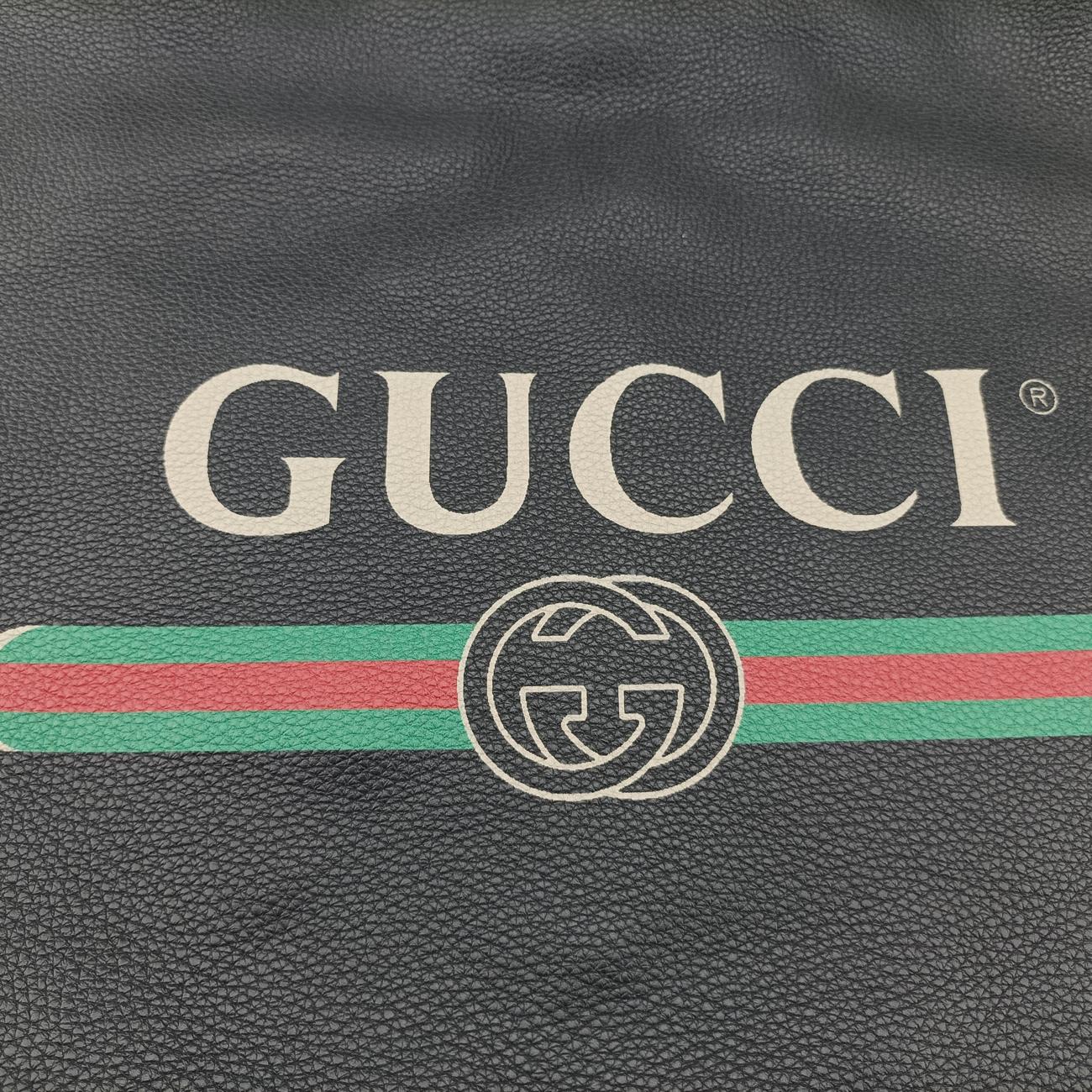 Gucci printBlackLeather494053C023361314グッチプリントブラックレザー494053C023361314