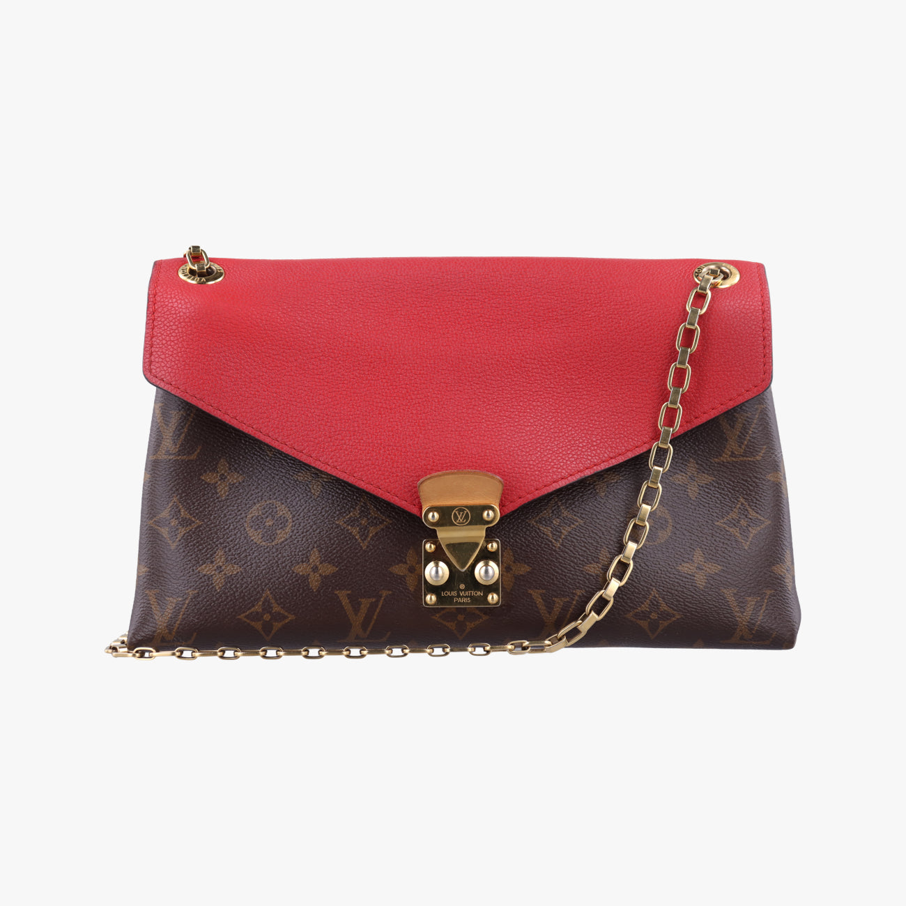 PALLAS ChainBrown×CERISEMonogram Canvas×leatherM41201CA1106パラス チェーンモノグラム/ブラウン系×スリーズモノグラムキャンバス×レザーM41201CA1106