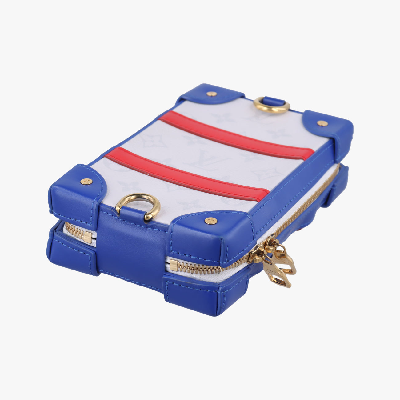 LV x NBA SOFT TRANK  PHONE BOXAntarctica x Red x WhiteMonogram Canvas×calf leatherM80101TJ4220LV x NBA ソフトトランク フォーンボックスアンタークティカ×レッド×ホワイトモノグラムキャンバス×カーフレザーM80101TJ4220