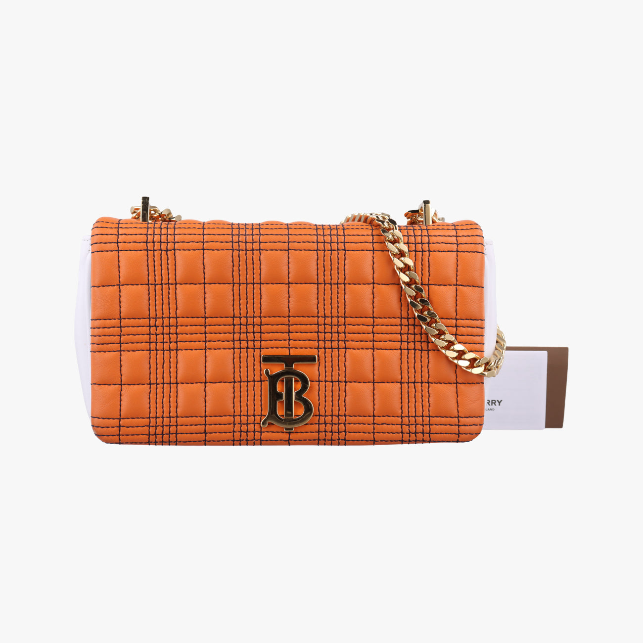 Chain TB logoOrange x WhiteLeatherITREBSRL13CAMチェーンTBロゴオレンジ×ホワイトレザーITREBSRL13CAM