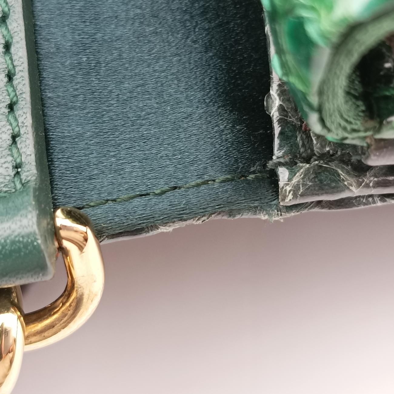 bee embellishmentGreensnakeskinビー エンベリッシュメントグリーンヘビ革