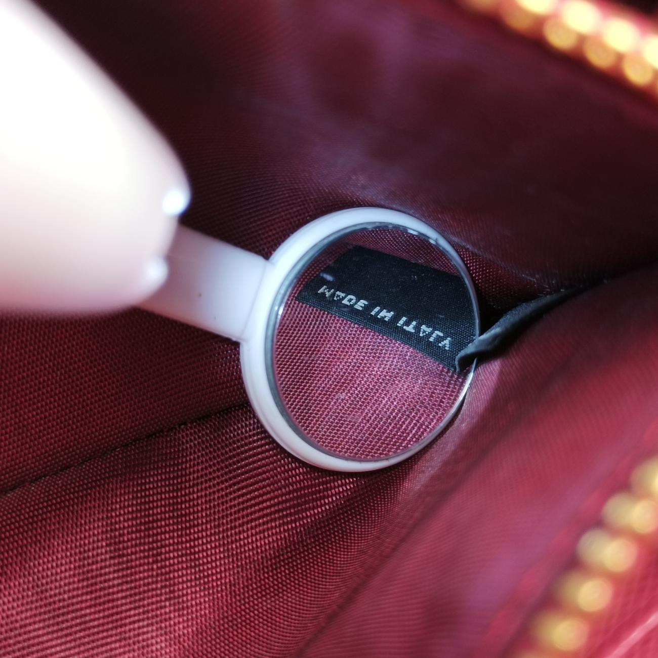 Metal Wallet on Chain Cornflower ClutchPinkSaffiano leather1MT290221メタル ウォレット オン チェーン コーンフラワー クラッチピンクサフィアーノレザー1MT290221