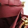 Metal Wallet on Chain Cornflower ClutchPinkSaffiano leather1MT290221メタル ウォレット オン チェーン コーンフラワー クラッチピンクサフィアーノレザー1MT290221