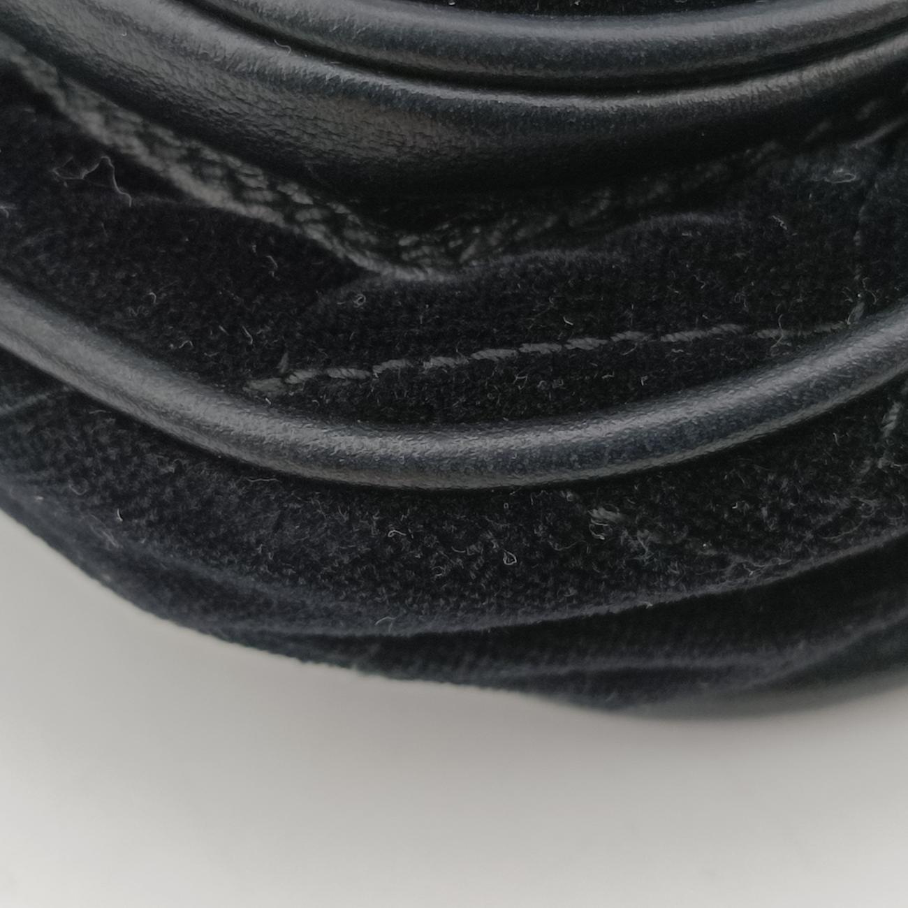 Velvet Belt BumBlackVelourIBL002180/IベルベットベルトバムブラックベロアIBL002180/I
