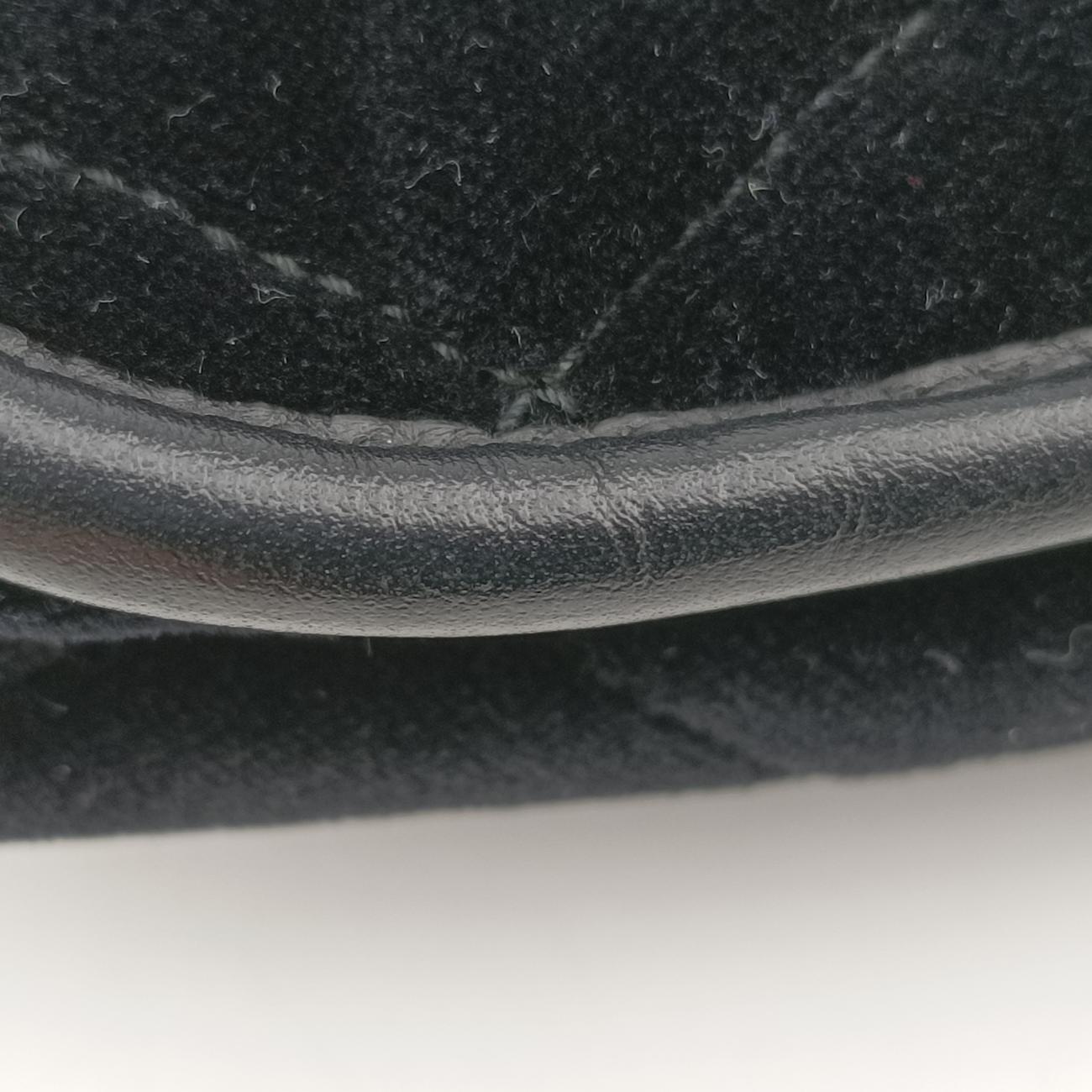 Velvet Belt BumBlackVelourIBL002180/IベルベットベルトバムブラックベロアIBL002180/I