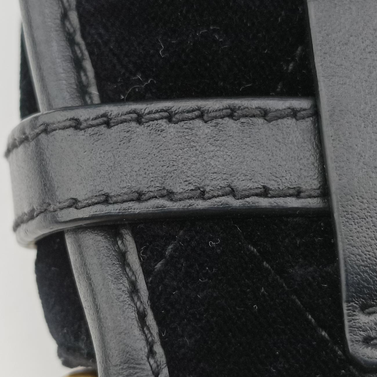 Velvet Belt BumBlackVelourIBL002180/IベルベットベルトバムブラックベロアIBL002180/I