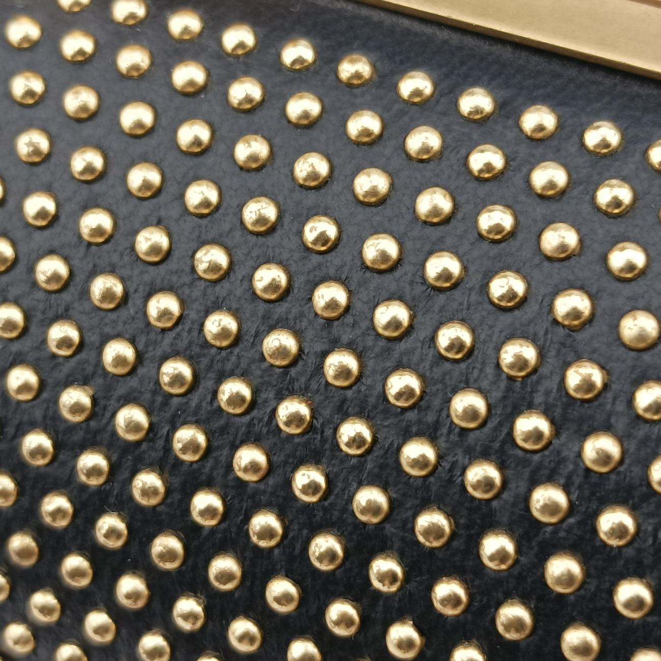 Studded Box With TasselBlackLeather358903 000926タッセル付きスタッズボックスブラックレザー358903 000926