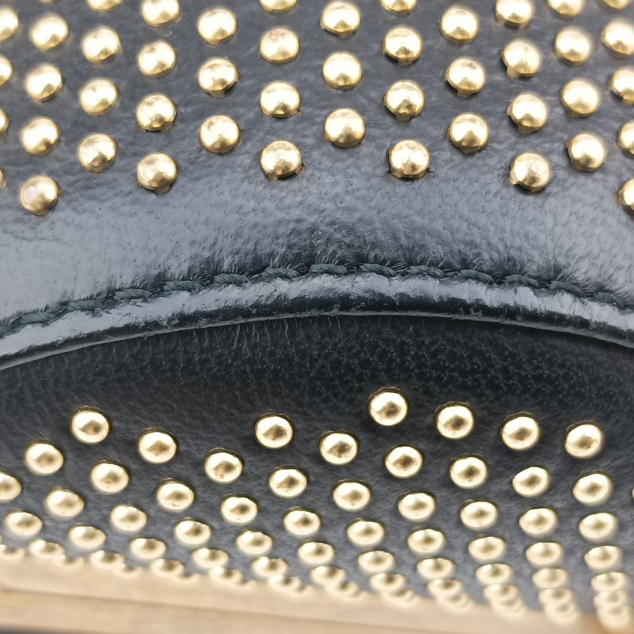 Studded Box With TasselBlackLeather358903 000926タッセル付きスタッズボックスブラックレザー358903 000926