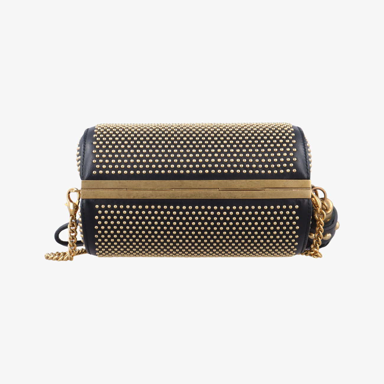 Studded Box With TasselBlackLeather358903 000926タッセル付きスタッズボックスブラックレザー358903 000926