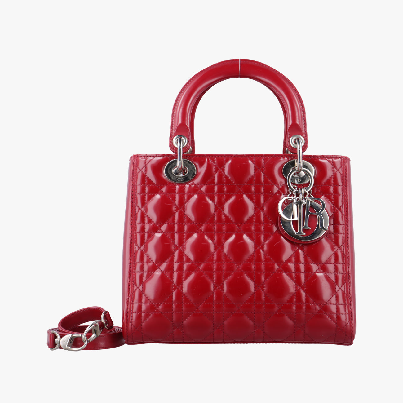 Lady DiorRedpatent01-BO-1102レディディオールレッドパテント01-BO-1102