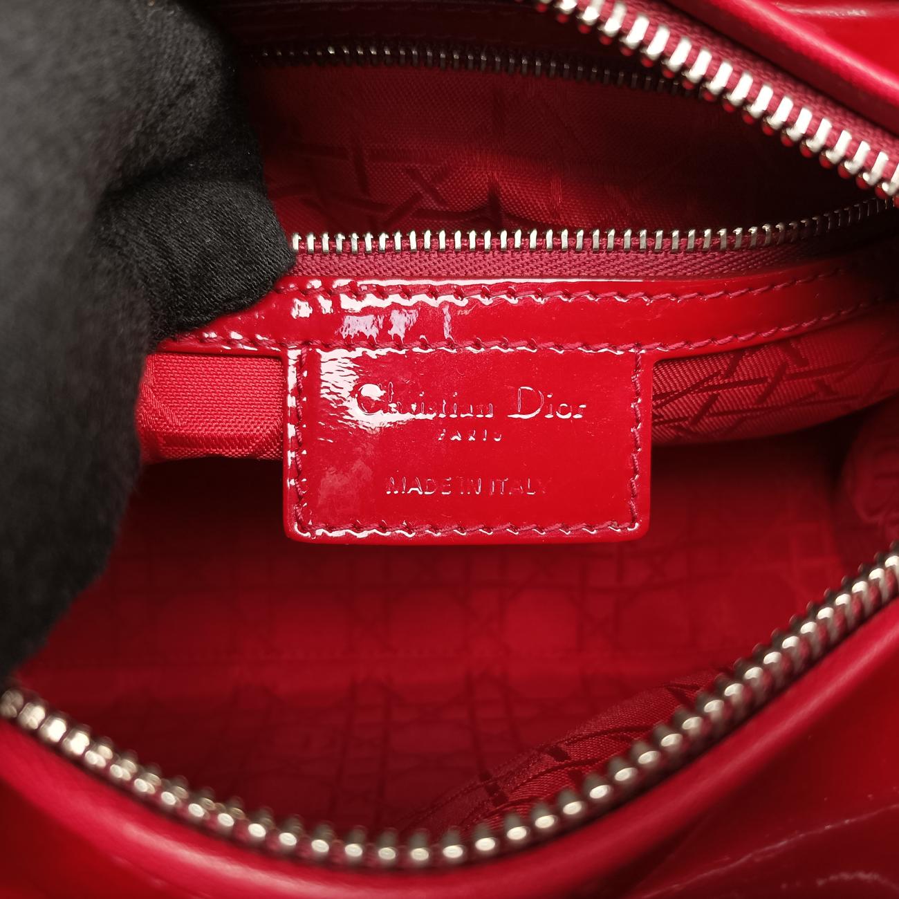 Lady DiorRedpatent01-BO-1102レディディオールレッドパテント01-BO-1102