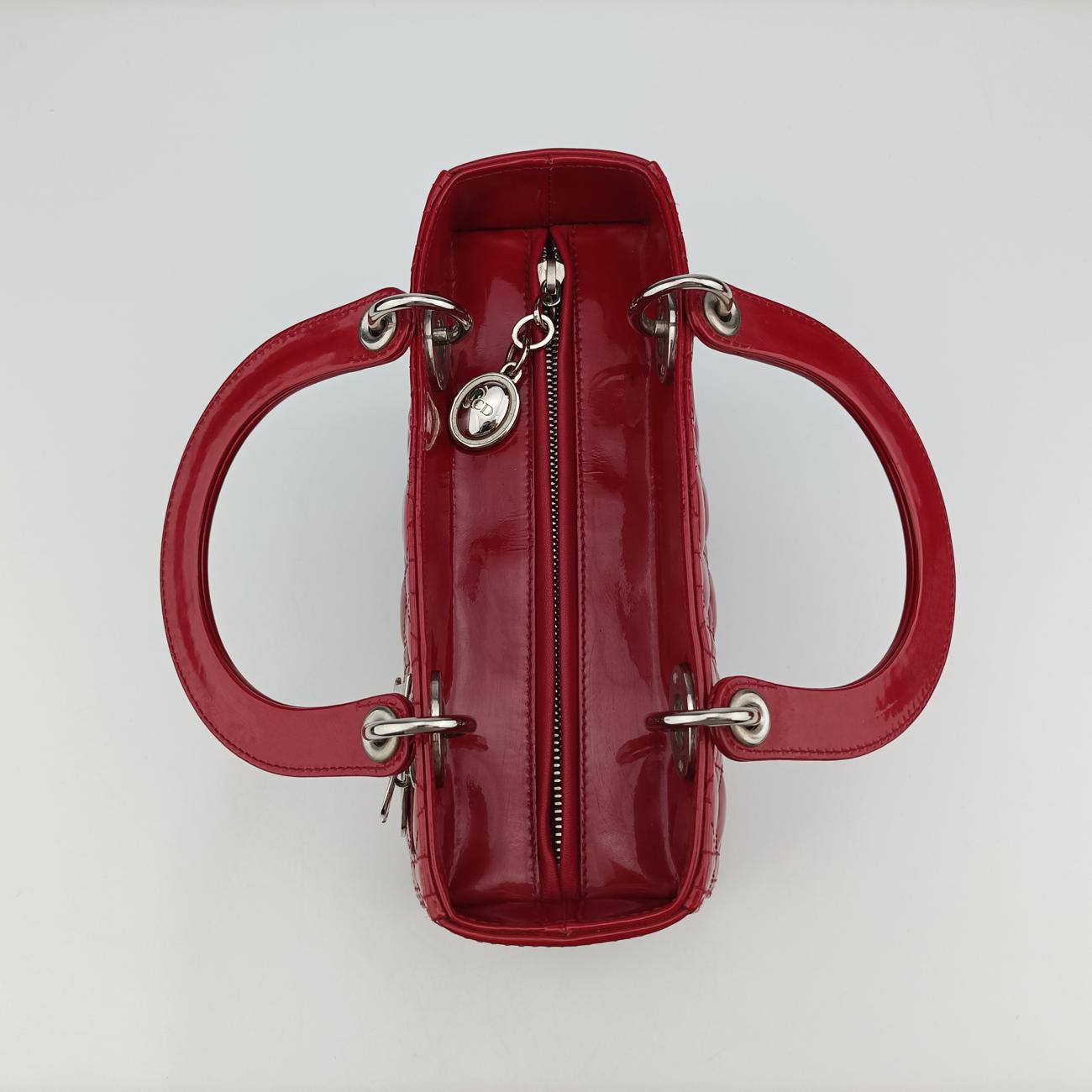 Lady DiorRedpatent01-BO-1102レディディオールレッドパテント01-BO-1102