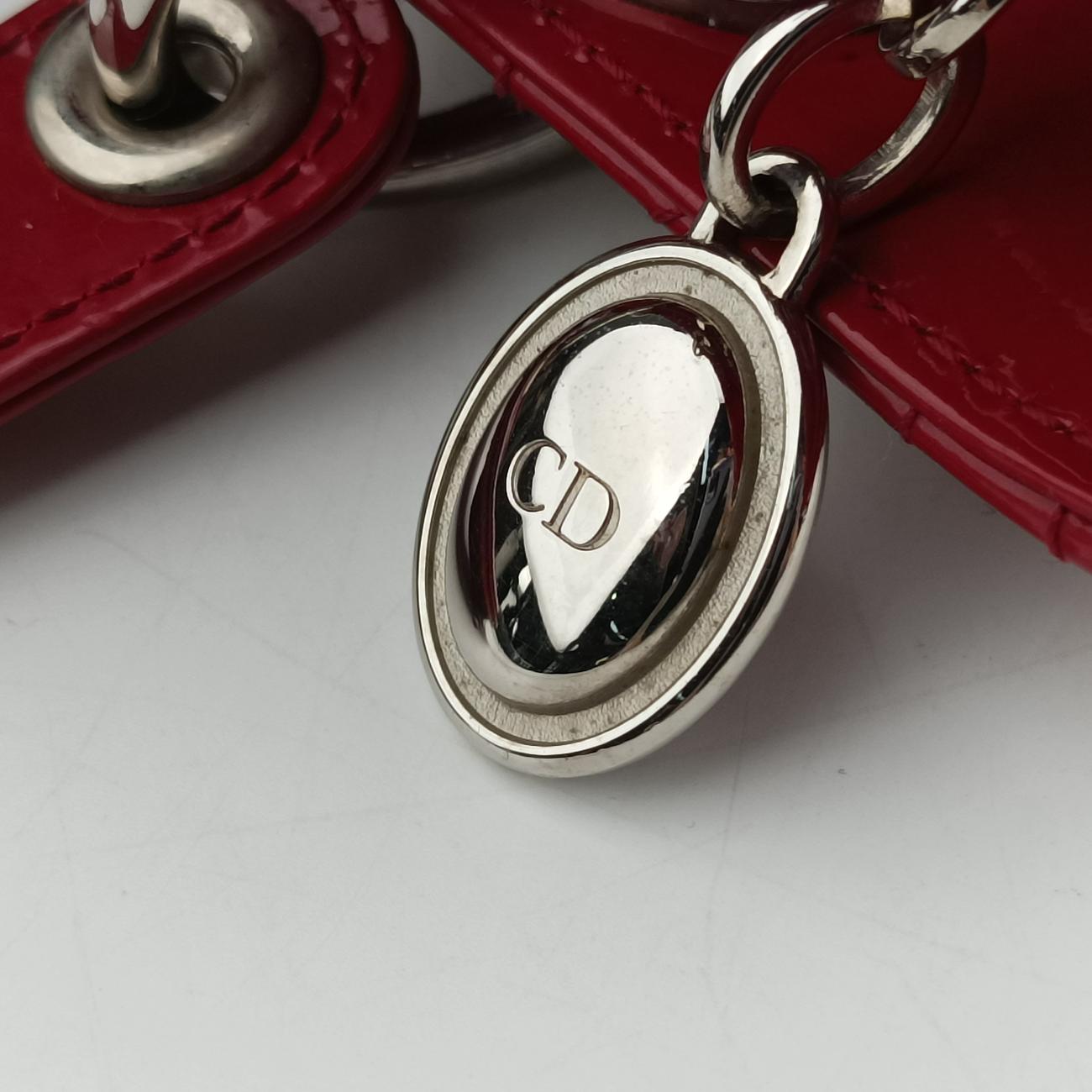 Lady DiorRedpatent01-BO-1102レディディオールレッドパテント01-BO-1102