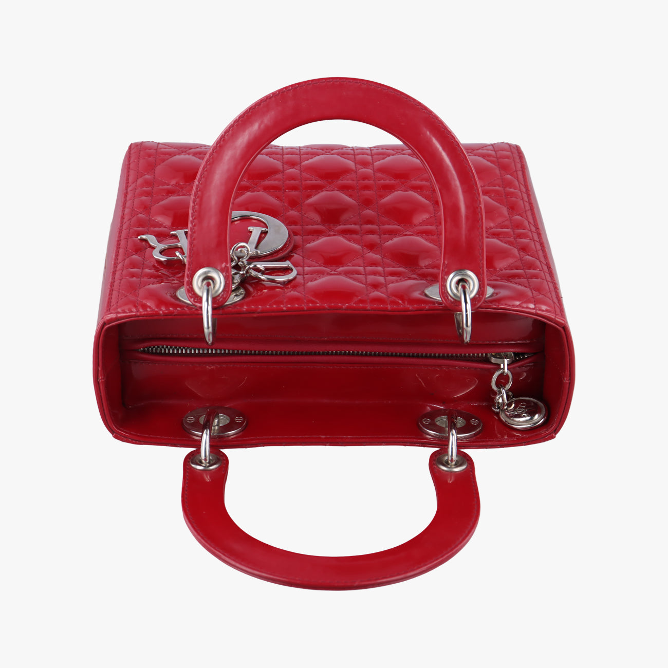 Lady DiorRedpatent01-BO-1102レディディオールレッドパテント01-BO-1102
