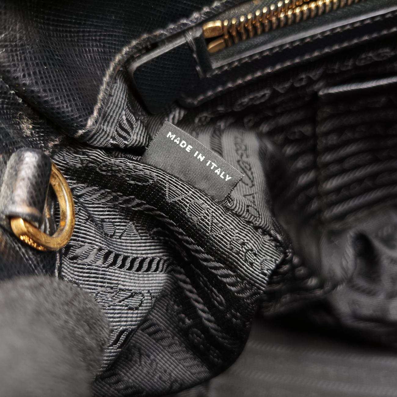 GalleriaBlackSAFFIANO Leather1BA27431/Rガレリアブラックサフィアーノレザー1BA27431/R