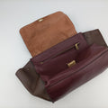 TrapezeDark brown x brown x burgundyLeatherW-SA-0171 S-PA-0181トラペーズダークブラウン×ブラウン×ボルドーレザーW-SA-0171 S-PA-0181