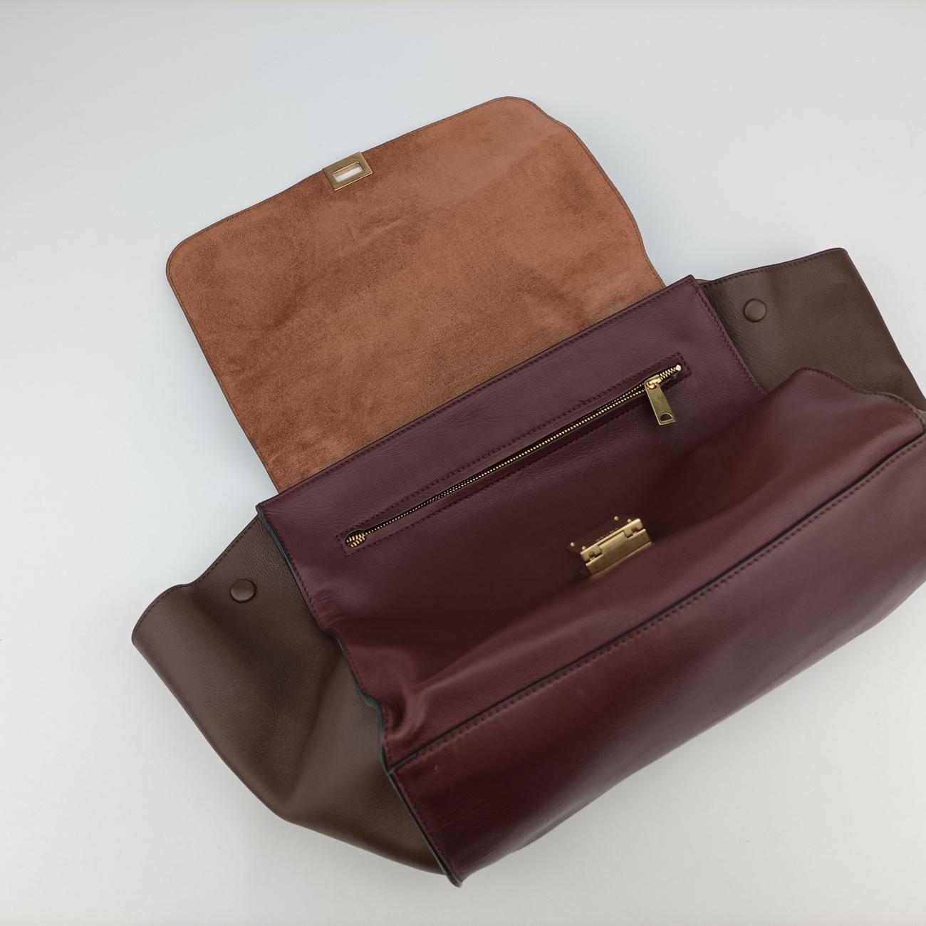 TrapezeDark brown x brown x burgundyLeatherW-SA-0171 S-PA-0181トラペーズダークブラウン×ブラウン×ボルドーレザーW-SA-0171 S-PA-0181