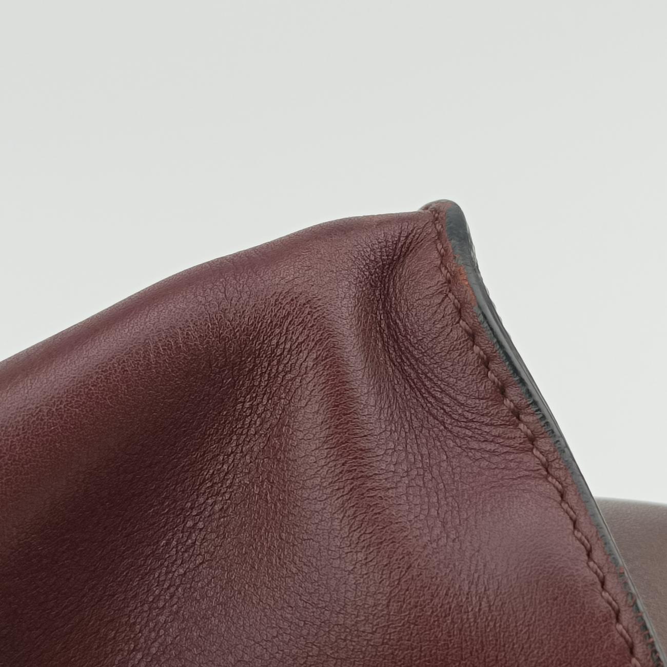 TrapezeDark brown x brown x burgundyLeatherW-SA-0171 S-PA-0181トラペーズダークブラウン×ブラウン×ボルドーレザーW-SA-0171 S-PA-0181