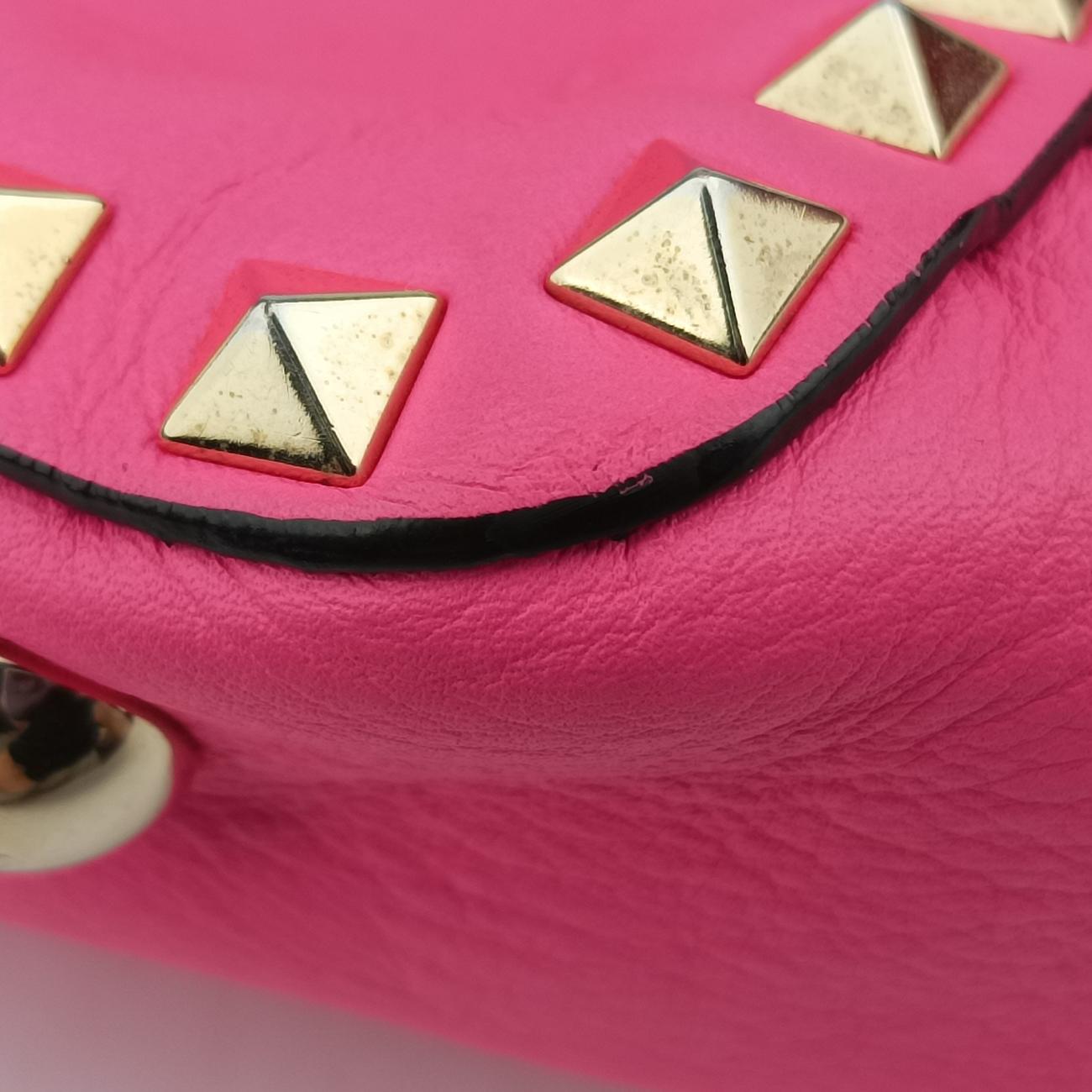 RockstudPinkLeatherLot number unknownロックスタッズピンクレザー製番不明