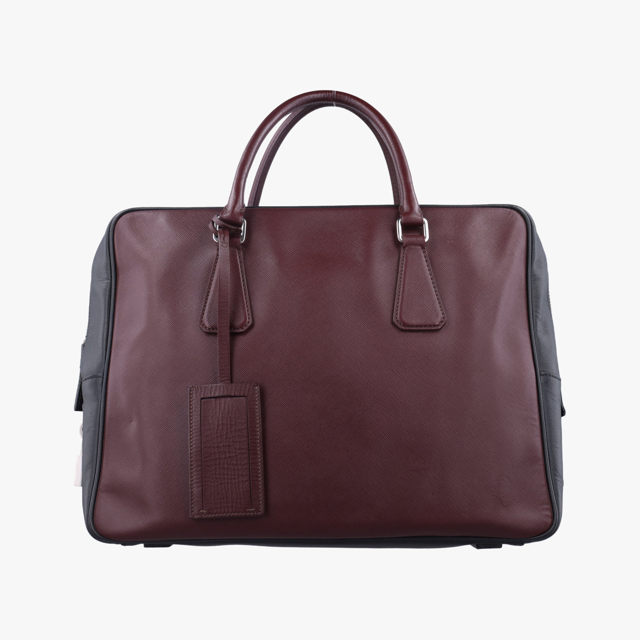 Bicolor BriefcaseMaroonxBlackSAFFIANO LeatherVS305M64バイカラーブリーフケースマルーン×ブラックサフィアーノレザーVS305M64