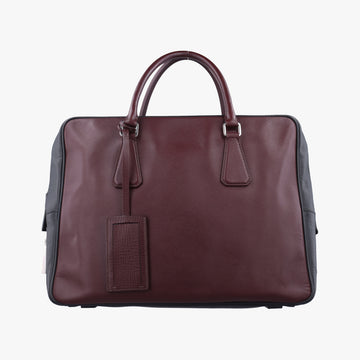 Bicolor BriefcaseMaroonxBlackSAFFIANO LeatherVS305M64バイカラーブリーフケースマルーン×ブラックサフィアーノレザーVS305M64