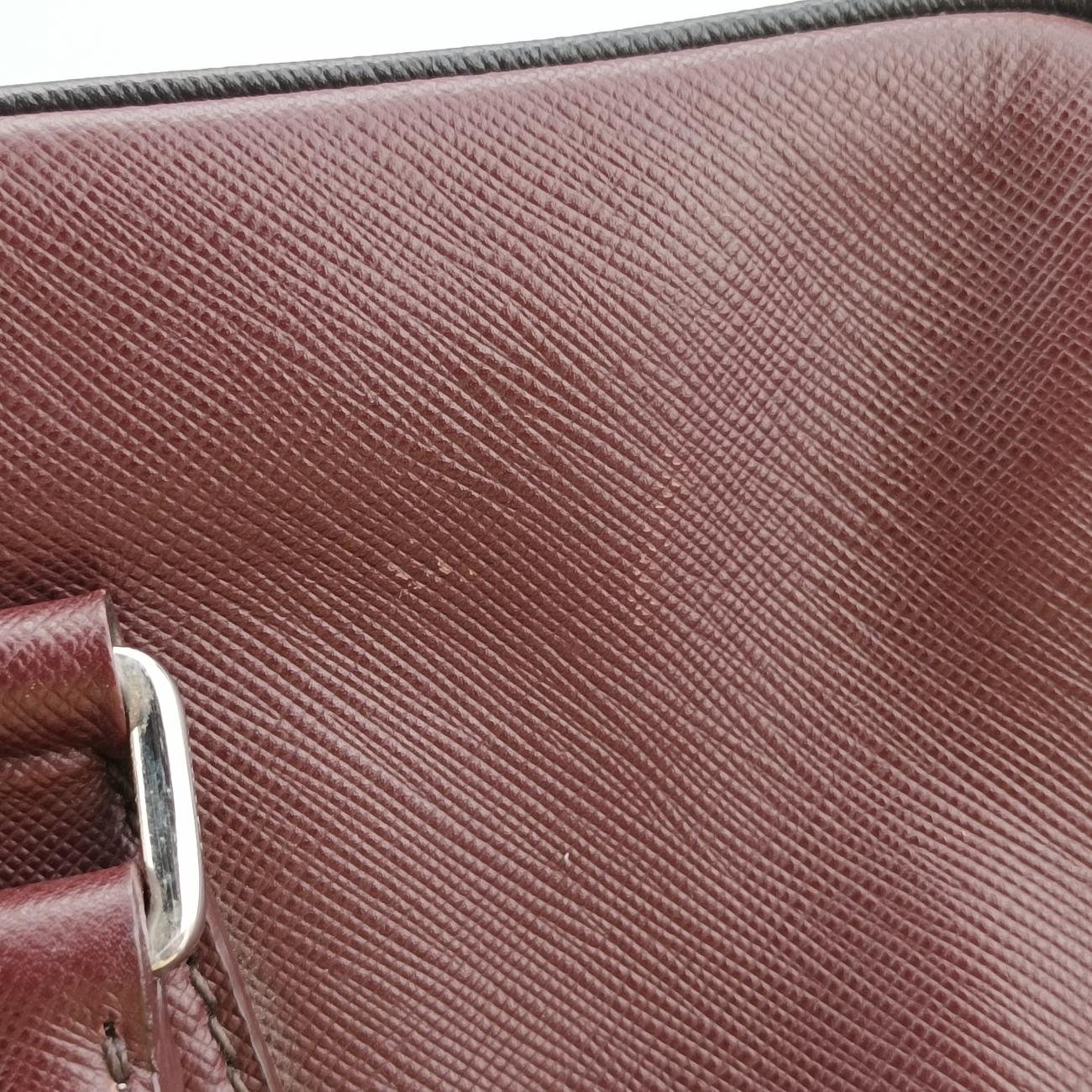 Bicolor BriefcaseMaroonxBlackSAFFIANO LeatherVS305M64バイカラーブリーフケースマルーン×ブラックサフィアーノレザーVS305M64