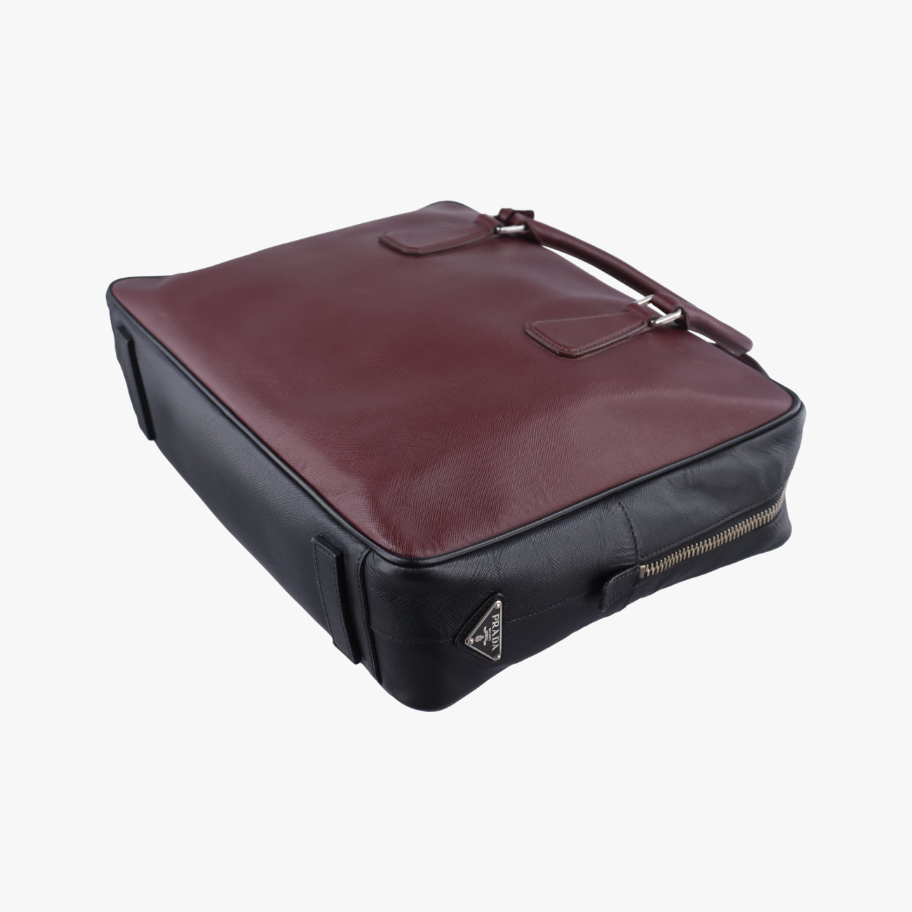 Bicolor BriefcaseMaroonxBlackSAFFIANO LeatherVS305M64バイカラーブリーフケースマルーン×ブラックサフィアーノレザーVS305M64