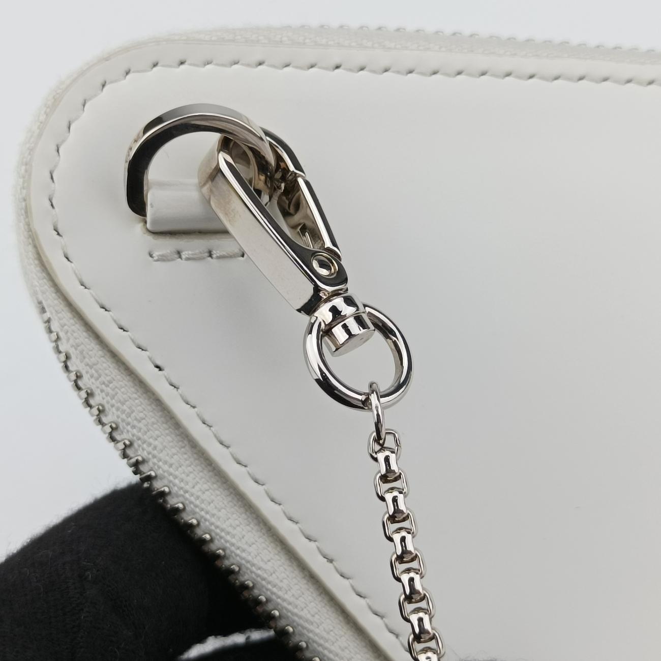 Triangle Chain PouchWhiteLeather230-Aトライアングル  チェーン ポーチホワイトレザー230-A