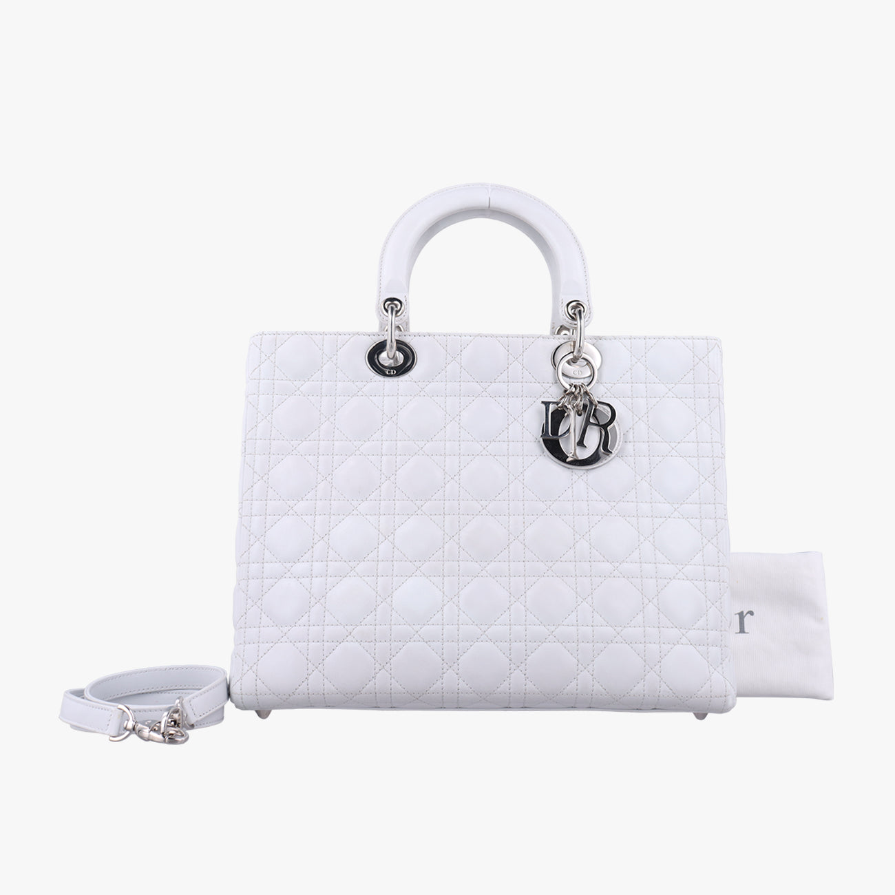 Lady DiorWhitelambskin16-BO-1101レディ ディオールホワイトラムスキン16-BO-1101