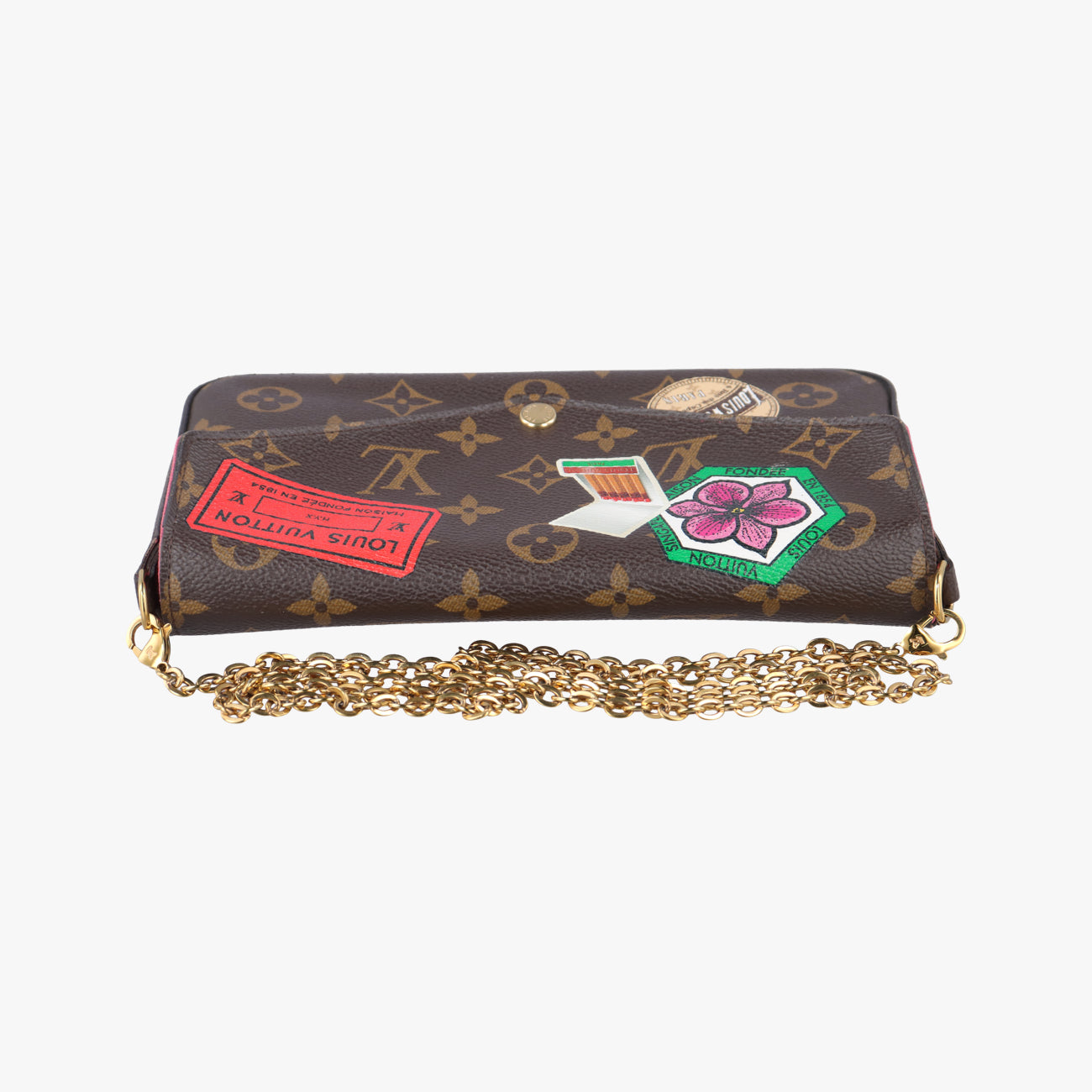 monogram pochette felicie my lv word tourBrown×MulticolorMonogram CanvasMI4157モノグラム ポシェット フェリシー マイ LV ワールド ツアーモノグラム ステッカーモノグラムキャンバスMI4157