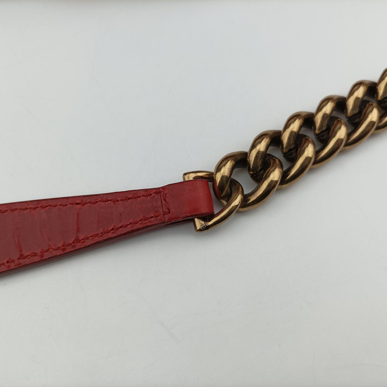 2.55 MatelasseRedLeatherA66817157460662.55 マトラッセレッドレザーA6681715746066