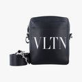 VLTN PrintBlackLeatherVLTN プリントブラックレザー