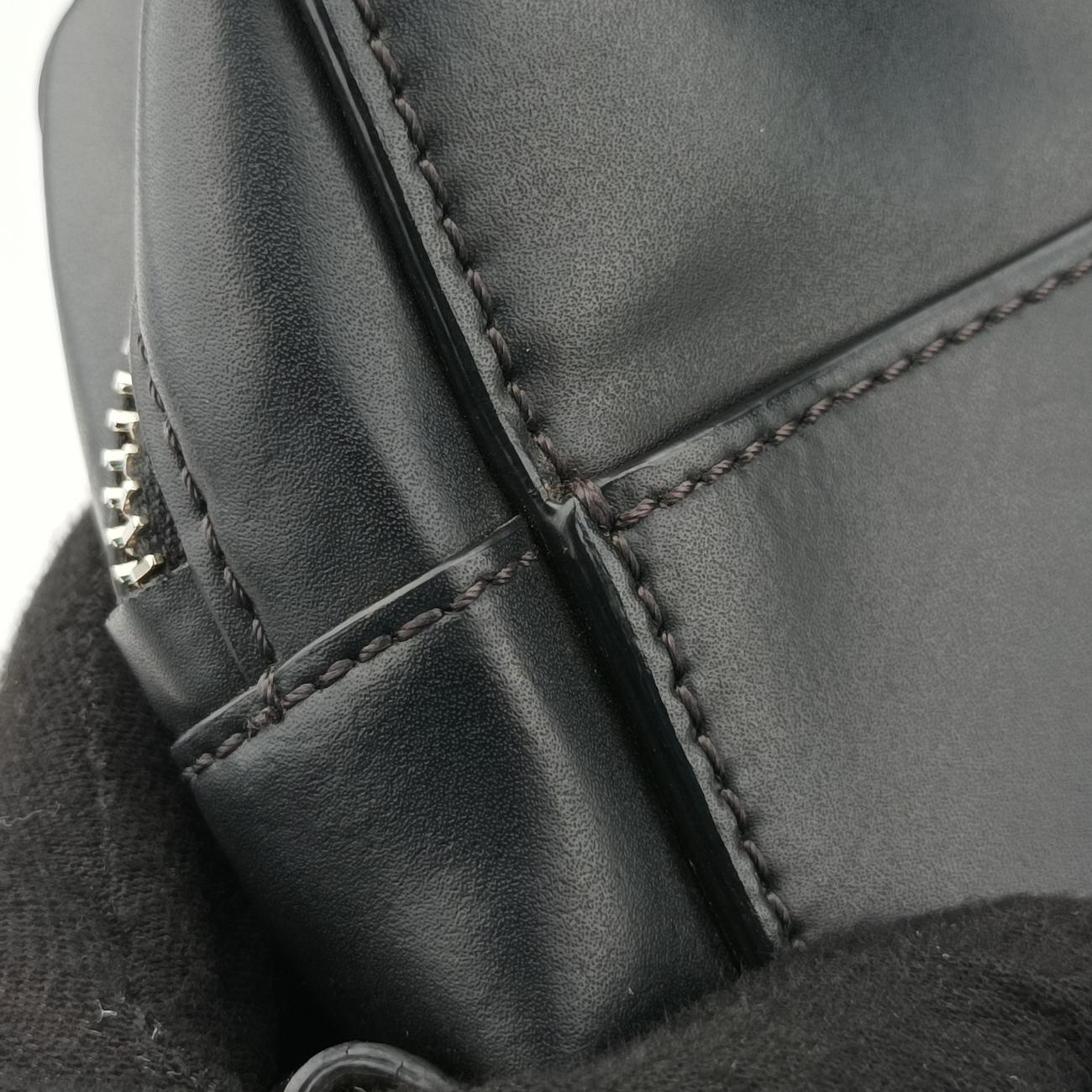 VLTN PrintBlackLeatherVLTN プリントブラックレザー