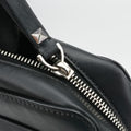 VLTN PrintBlackLeatherVLTN プリントブラックレザー