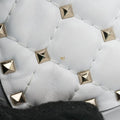 Rockstud SPIKE UPWhite x BlackleatherBL-Q122XQC2ロックスタッズスパイクホワイト×ブラックレザーBL-Q122XQC2