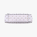 Rockstud SPIKE UPWhite x BlackleatherBL-Q122XQC2ロックスタッズスパイクホワイト×ブラックレザーBL-Q122XQC2